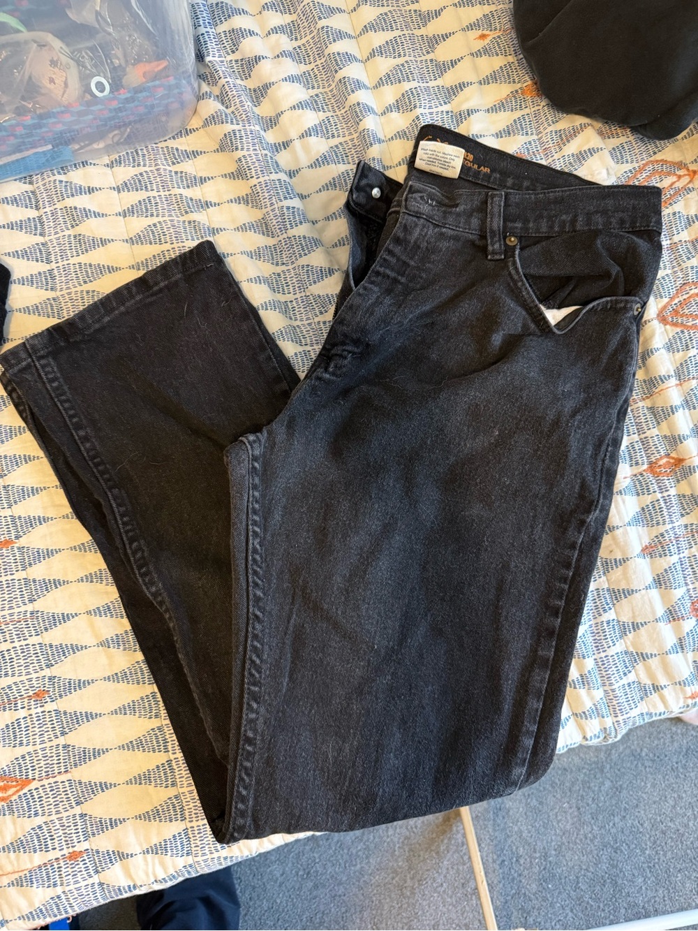 urban pipeline Men's Straight Black Jeans